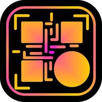 QR Code Download Icon Design vector