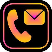 Contact Us Icon Design vector