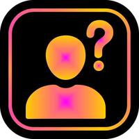 Confused Person Icon Design vector