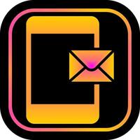 Mobile E-mail Icon Design vector