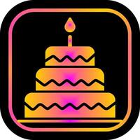 Cake Topper Icon Design vector