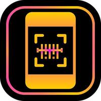 Mobile Scanning Icon Design vector
