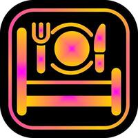 Breakfast in Bed Icon Design vector