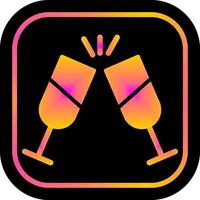 Champagne Toast Icon Design vector