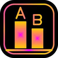 AB Testing Icon Design vector