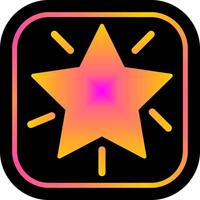 Glowing Star Icon Design vector