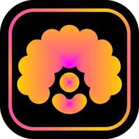Clown Wig Icon Design vector