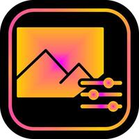 Photo Editing Tools Icon Design vector