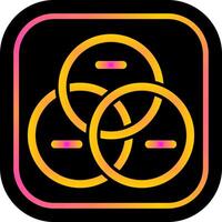 Venn Diagram Icon Design vector