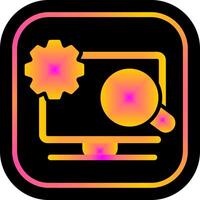 Troubleshooting Icon Design vector