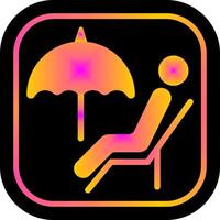 Relaxing Day Icon Design vector
