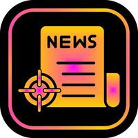 News Scoop Icon Design vector