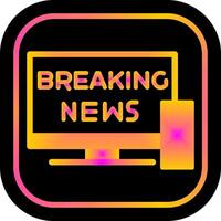 Breaking Story Icon Design vector