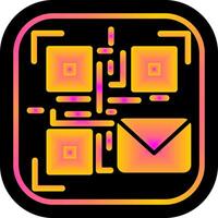 QR Code Email Icon Design vector
