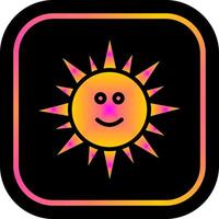 Sun with Face Icon Design vector