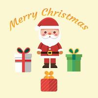Santa Claus with gifts vector