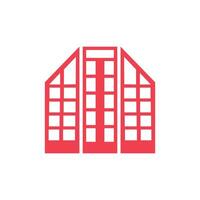 Hospital building icon. Flat illustration of hospital building icon for web design. Medical and health care theme resources graphic element design. Illustration with a health theme vector