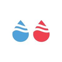Water drop icon. Flat design style eps 10. Water drop icon in flat style. Drop illustration on white isolated background. Droplet business concept. vector