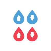 Water drop icon. Flat design style eps 10. Water drop icon in flat style. Drop illustration on white isolated background. Droplet business concept. vector