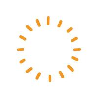 Bright and cheerful circular design with radiating lines creating a sun-like effect vector