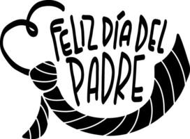Phrase for Father's Day, ideal template for printing or sublimation, decorations vector