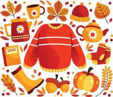 Autumn Elements Illustration vector