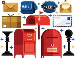 Postman Elements Illustration vector