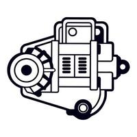 Beautiful Electric Generator Illustrations vector