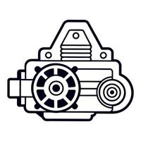 Colorful Electric Generator Graphics vector