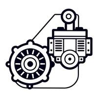 Modern Electric Generator Designs vector