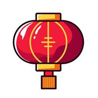 Red round lanterns typical of Chinese New Year vector