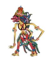 Sugriwa wayang puppet, Indonesian shadow puppet show, illustration style. vector