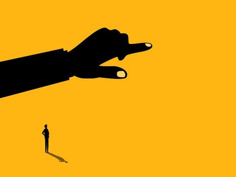 Advisor or Helper, Hand Points the Way for the Businessman. vector