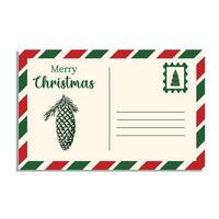 Christmas envelope design vector