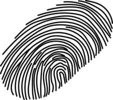 Fingerprint Line Icons Editable Stroke vector