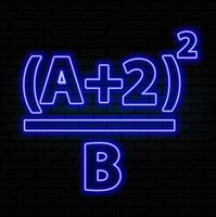 3D rendering of blue violet metallic neon symbol of percentage icon on futuristic wall 3D Illustration vector