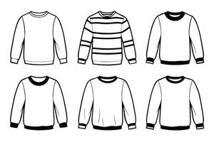 Sweater illustration set vector