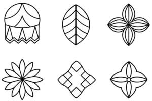 Fabric line art illustration reveals timeless patterns in modern textile design vector