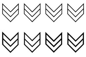 Chevron line art illustration featuring bold and clean lines vector