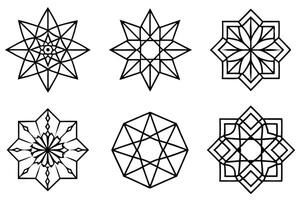 Geometric Line Art Illustration Depicting Dynamic and Fluid Shapes vector