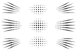 Halftone Dotted Line Art Illustration with Detailed Botanical Elements vector