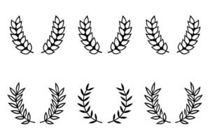 Laurel Wreath Line Art Beautiful Design for Artistic Creations vector