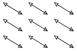 Hand drawn arrows line art patterns for minimalist artwork projects vector