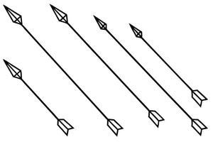 Hand drawn arrows line art concepts for inspiring creative illustrations vector