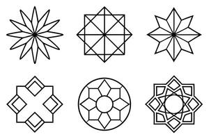 Geometric Line Art Illustration for Sophisticated Artistic Wall Decor vector