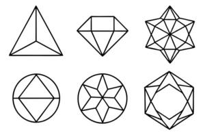 Geometric Line Art Illustration Combining Elegance with Structured Design vector