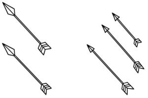 Hand drawn arrows line art creations for eye-catching visual elements vector