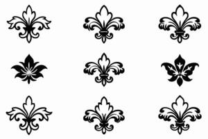Damask line art timeless patterns for modern home decor vector