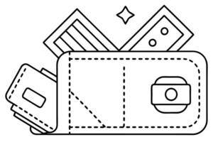 Minimalist Backpack Line Art Illustration Simple Yet Elegant Design vector