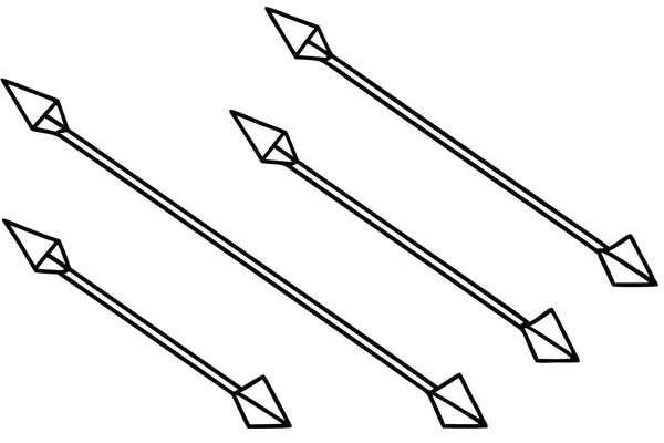Hand drawn arrows line art illustrations for creative design ideas